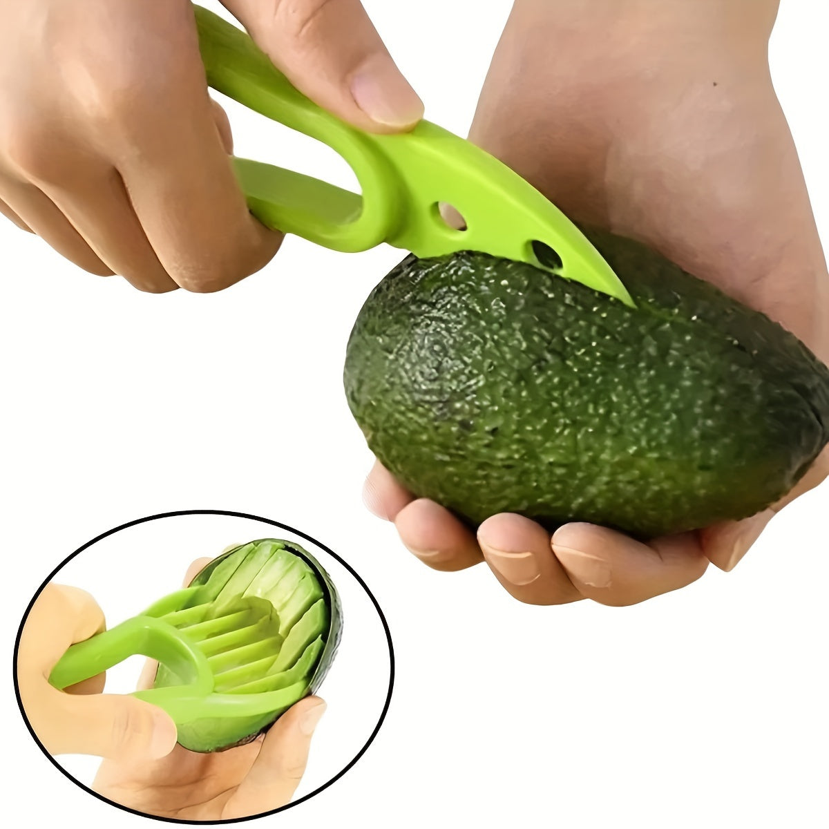 AvoTool | 2-in-1 avocadosnijder en -ontpitter – multifunctioneel keukengadget, dunschiller en fruitsnijder