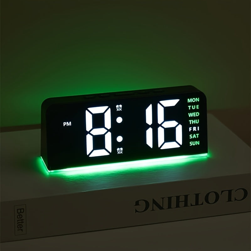 TimePulse | Digitale LED Wekker met Nachtlampje - Stil & Modern Ontwerp
