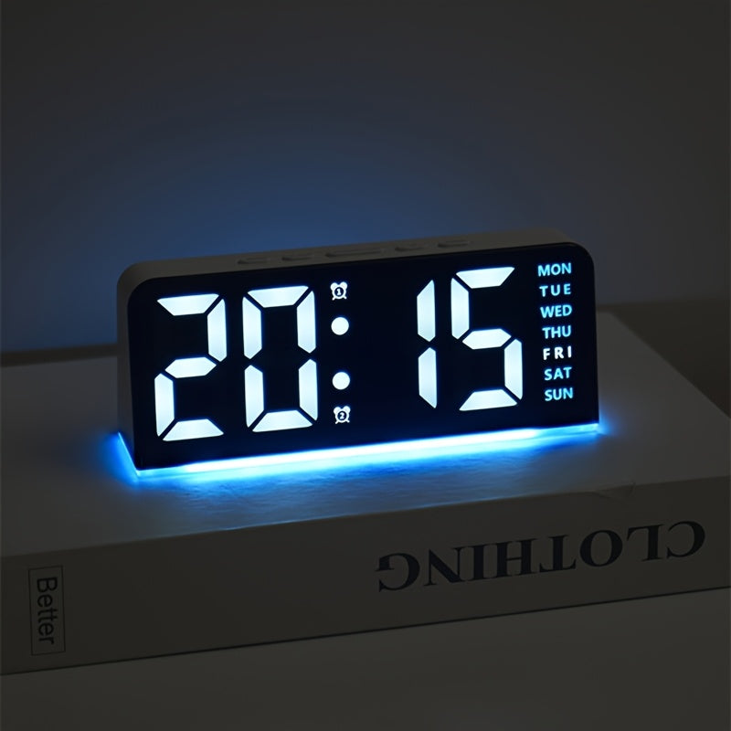 TimePulse | Digitale LED Wekker met Nachtlampje - Stil & Modern Ontwerp