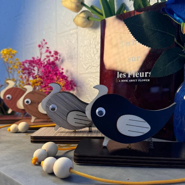 TapNest | Woodpecker Wooden Doorbell – Decorative Home & Café Doorbell