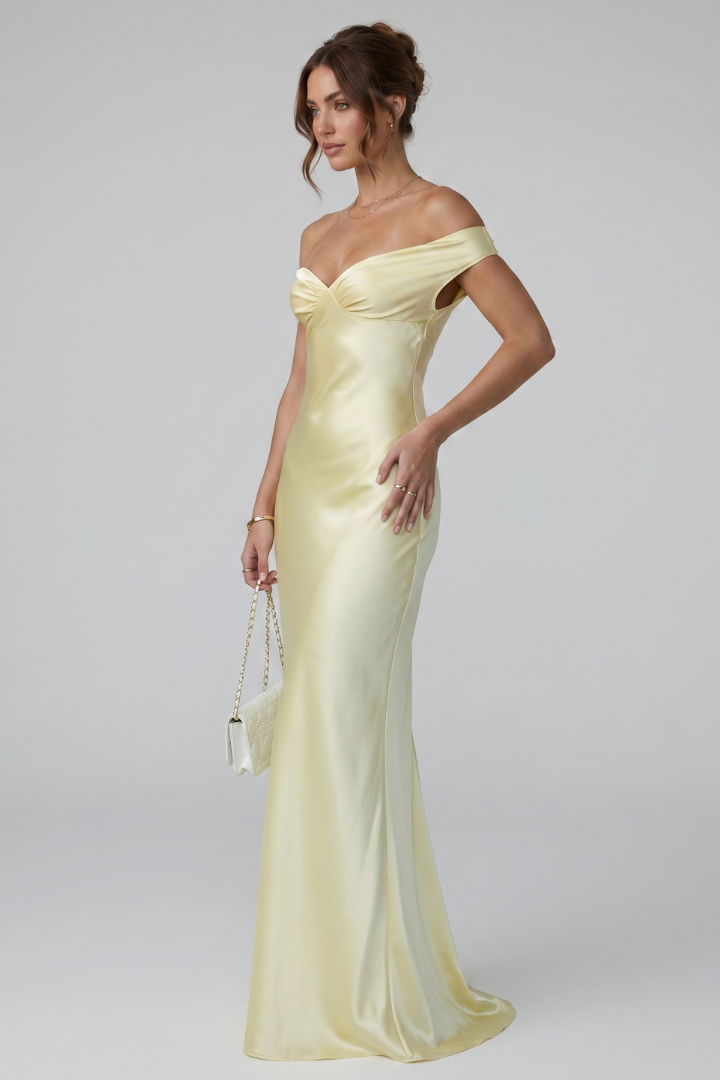 Vaenyth | Dames off-shoulder maxi-jurk – vloerlengte avondjurk, elegante formele feestjurk