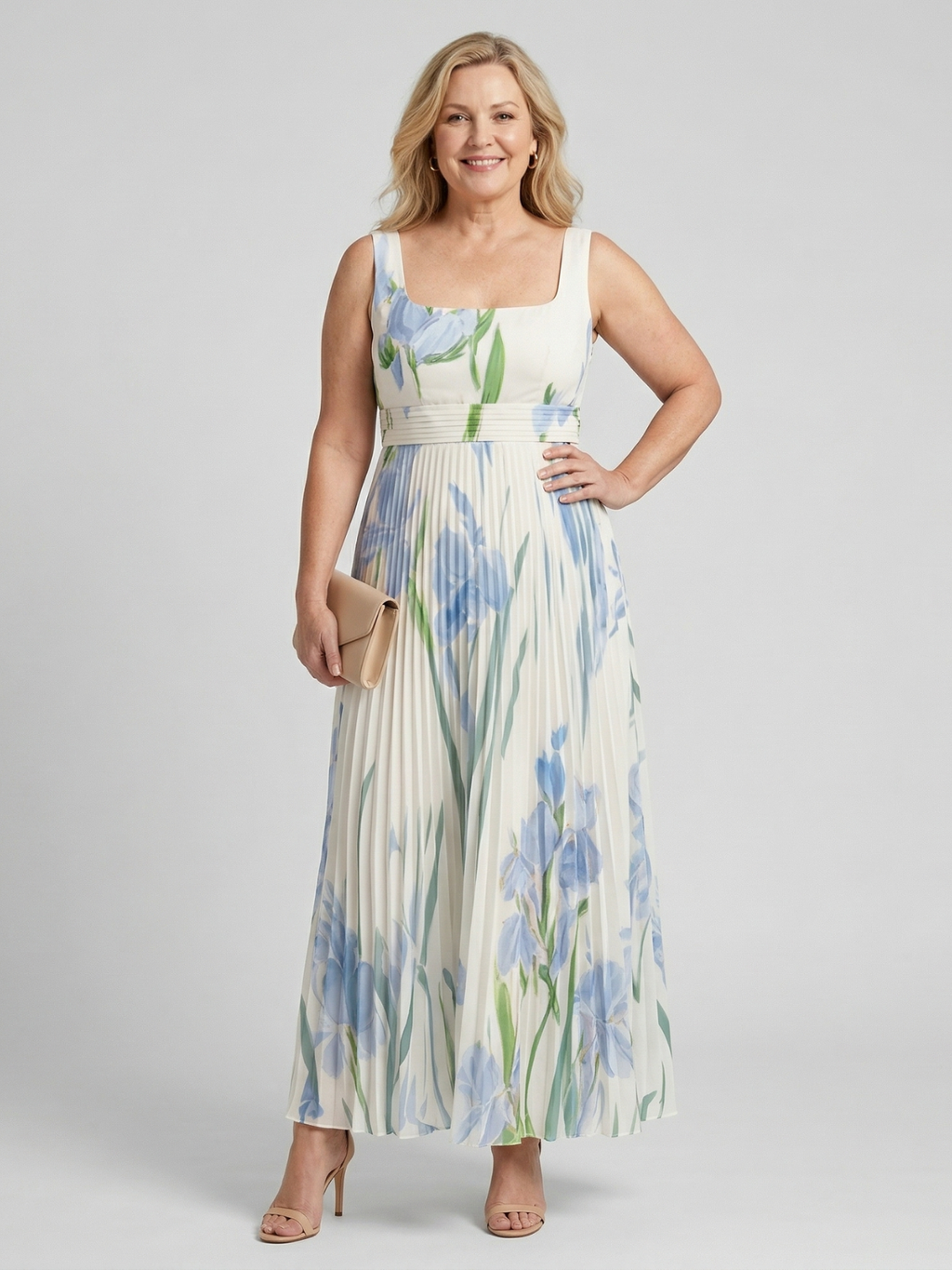 Wumi | Boho bloemen maxi-jurk voor dames – elegante, zwierige A-lijn lange jurk
