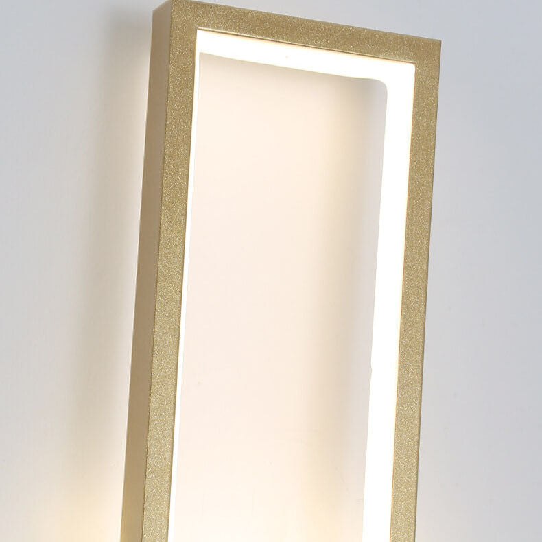 GlimLux | Moderne Gouden LED Wandlamp - Minimalistische Verlichting voor Woonkamer, Slaapkamer & Hal