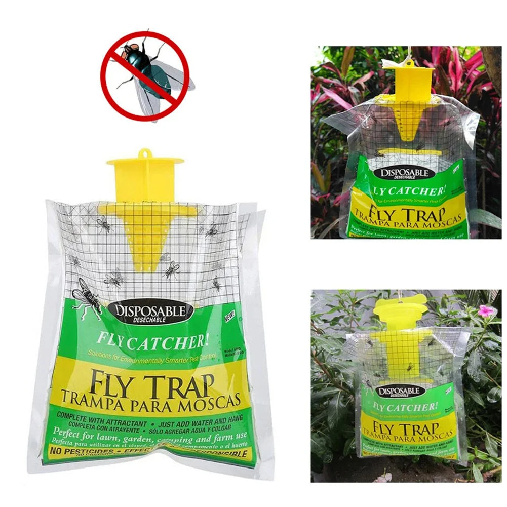 PestAway | Eco Wegwerp Vliegenval voor Buiten - Biologisch Afbreekbaar Insectenbestrijdingsmiddel voor Tuin & Achtertuin