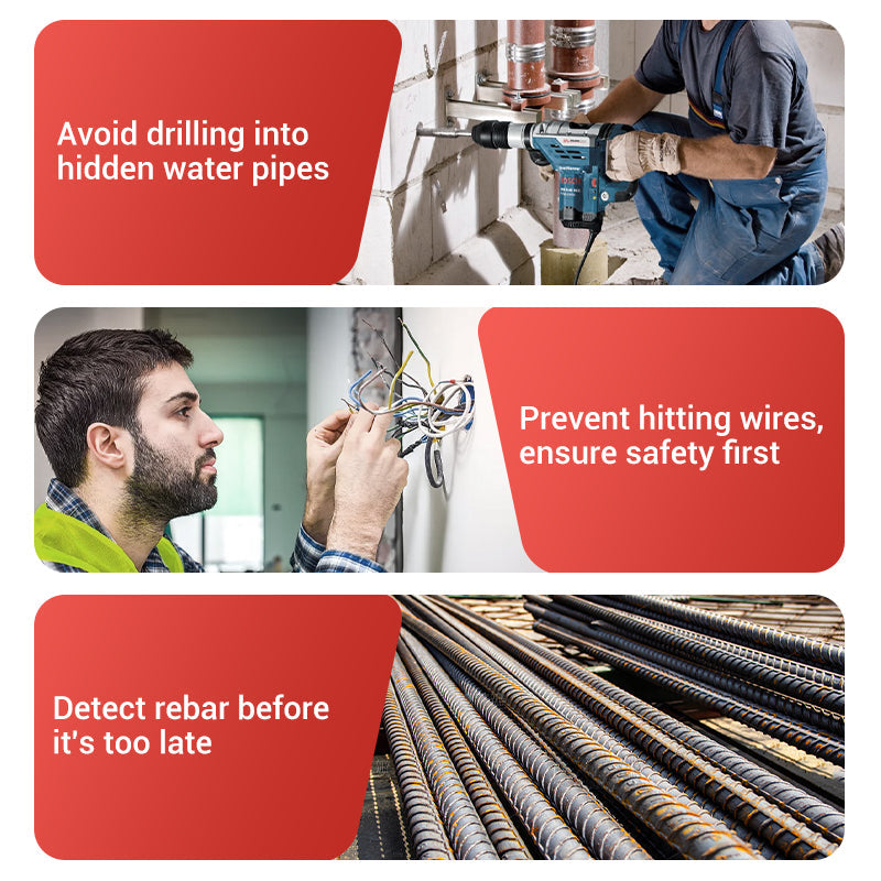 ScanPoint | Handheld metaal- en wanddetector – balk-, draad- en buiszoeker, draagbaar gereedschap