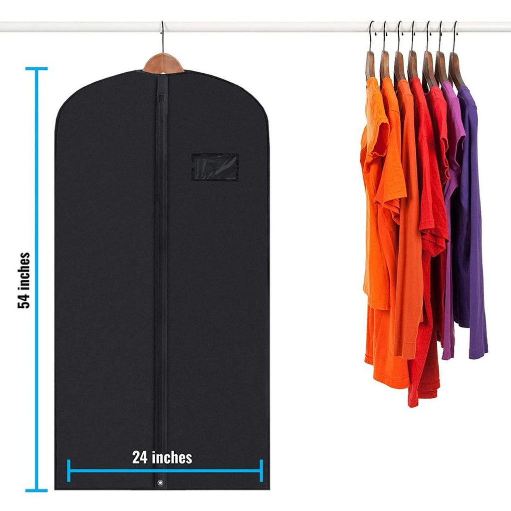 WardrobeWrap | Set van 5 eersteklas kledinghoezen - Waterbestendige kledinghoezen met doorzichtig venster