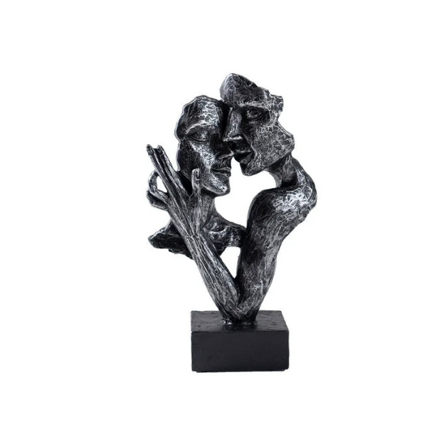 Sculpta | Abstracte kus-sculptuur – Modern artistiek beeld van een stel, decoratief accent