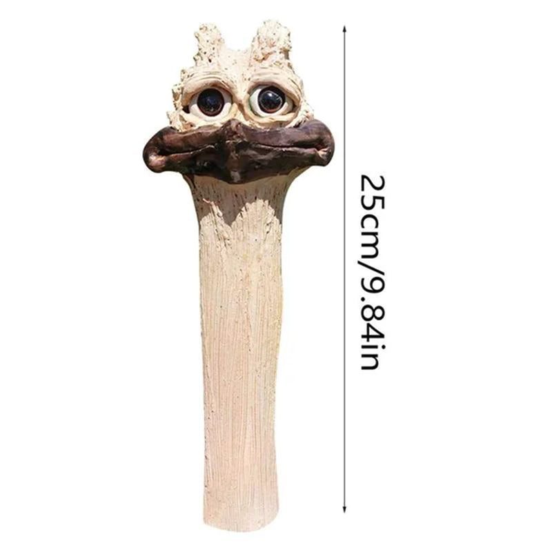 TricksterBird | Grappige Tuindecoratie – Verborgen Langnek Kip/Ostrich Beeld