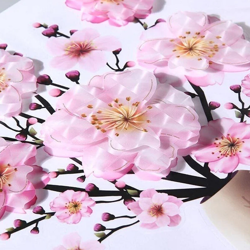PetalNest | 3D-muurstickers met bloemenvaas en vlinders