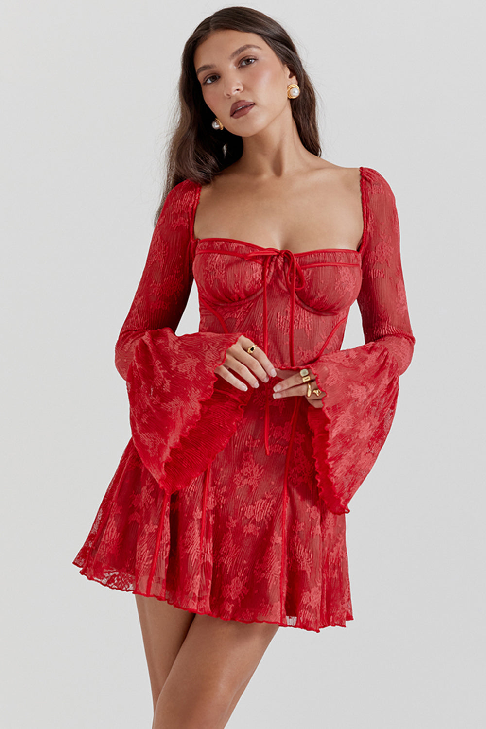 Ryela | Elegante maxi-jurk voor dames – luxe zwierige lange jurk, formele avondjurk