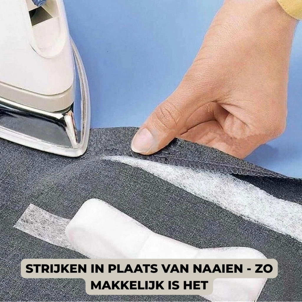 FabGrip | Dubbelzijdige kleefband voor stof - sterke hechting zonder naaien voor textiel