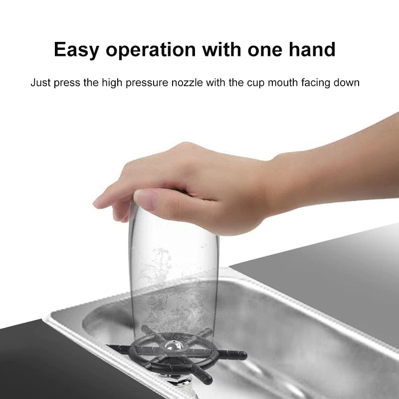 RinsePro | Automatische Glazenwasser - Snel Schoon Bar & Keuken Glazen Spoelen Gereedschap