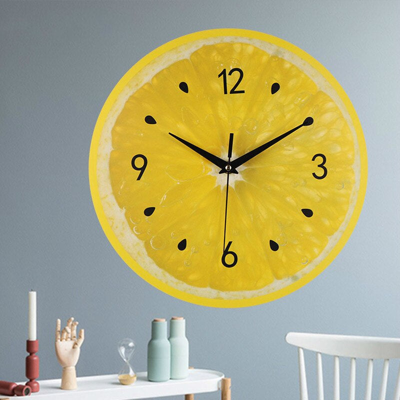 SourTime | Lemon Wandklok - Levendig Citrus Ontwerp