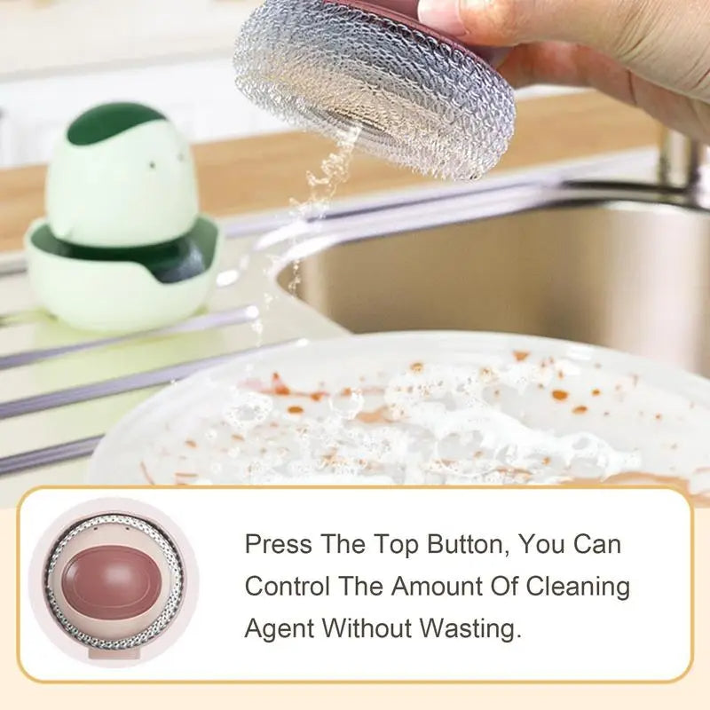FoamSweep | Automatische Afwasborstel met Vloeistofdispenser - Zeepdispenser, Ergonomisch & Makkelijk Te Gebruiken Schoonmaakhulpmiddel