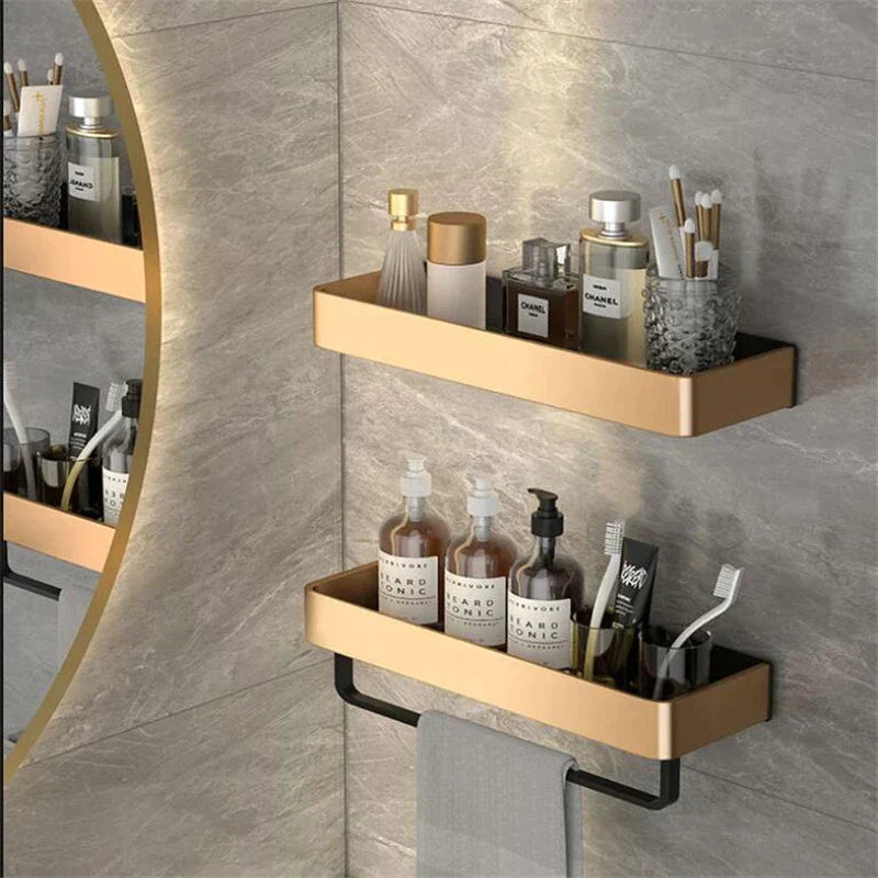 DecoShelf | Moderne Badkamer Wandplanken - Elegante Opbergoplossing voor Handdoeken & Toiletartikelen