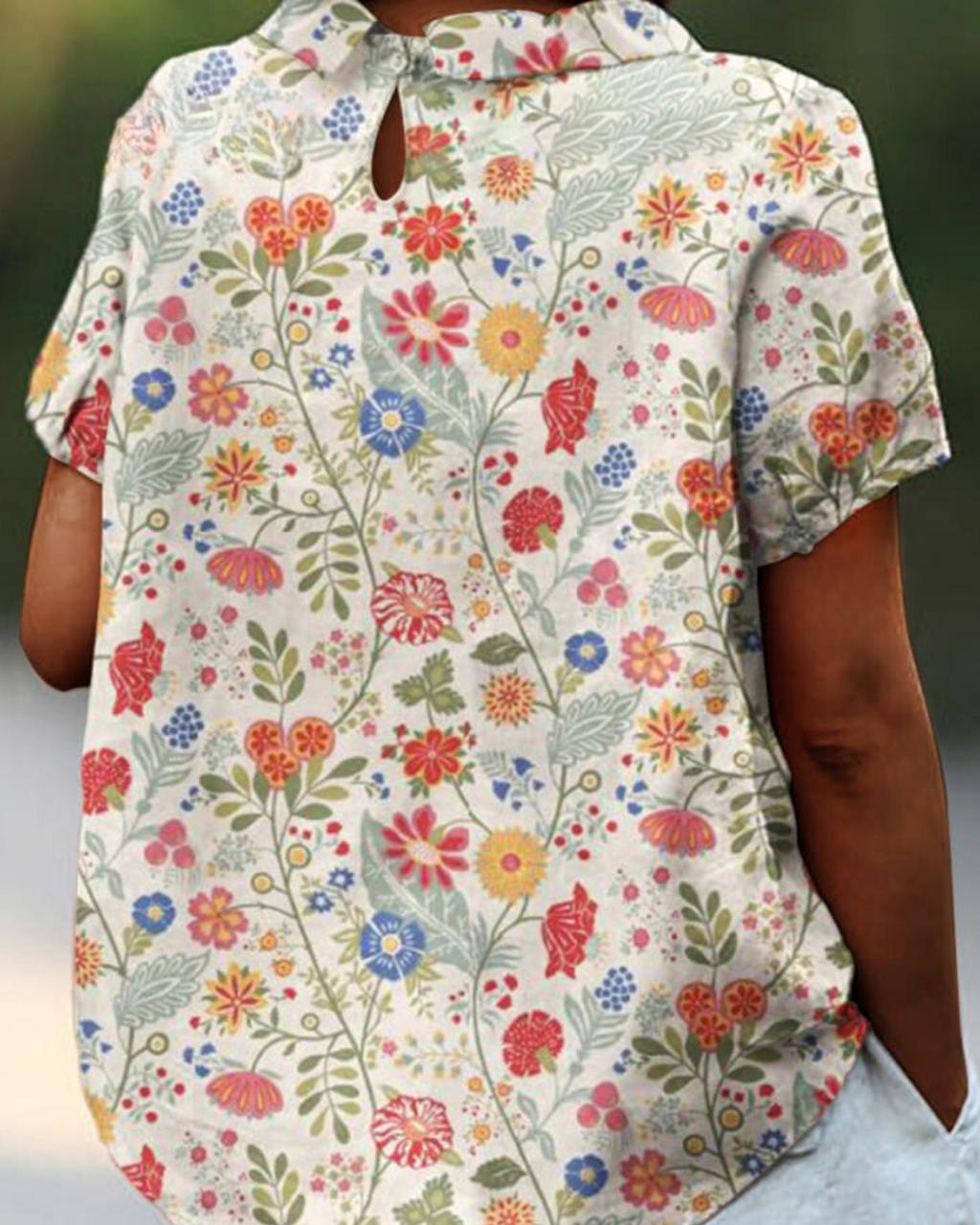 Aira | Casual bloemenblouse voor dames – Lichtgewicht, elegante top met losse pasvorm
