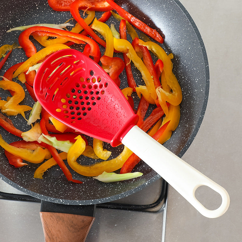 FlexSpoon | Alles-in-één keukenschep – roeren, pureren, uitlekken en persen, hittebestendig, gemakkelijk schoon te maken