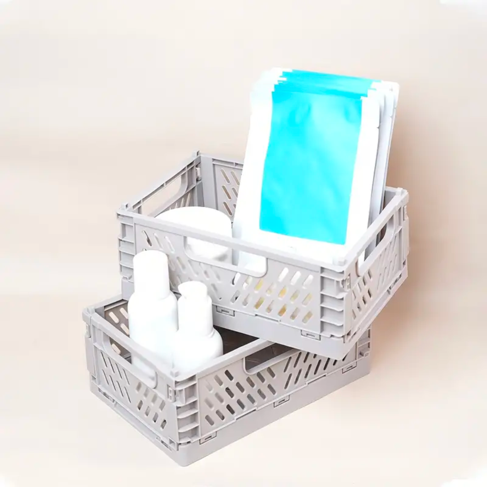 SnapBasket | Opvouwbare Opbergmand – Plastic Organizer voor Bureau, Badkamer & Bureauspullen