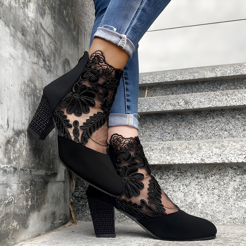 Priya | Elegante damessandalen met hak – Feest- en avondschoenen met enkelbandje