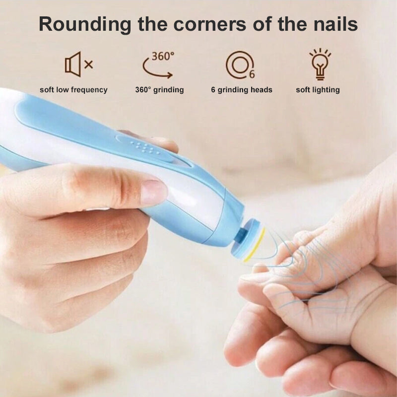 SoftClips | Elektrische nagelknipper voor baby's – Zacht, stil, instelbare snelheden voor veilige verzorging van babynagels