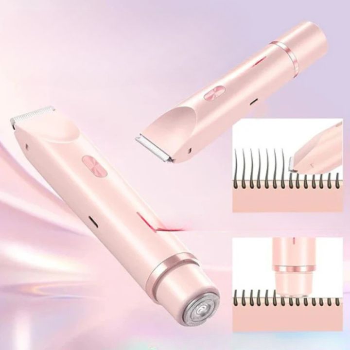 GlamShave | 2-in-1 dames gezichts- en lichaamstrimmer voor zacht ontharen