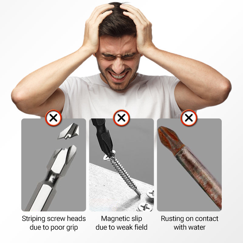 BitMagnet | Set met krachtige magnetische schroevendraaiers en boortjes – Duurzaam roestvrij staal