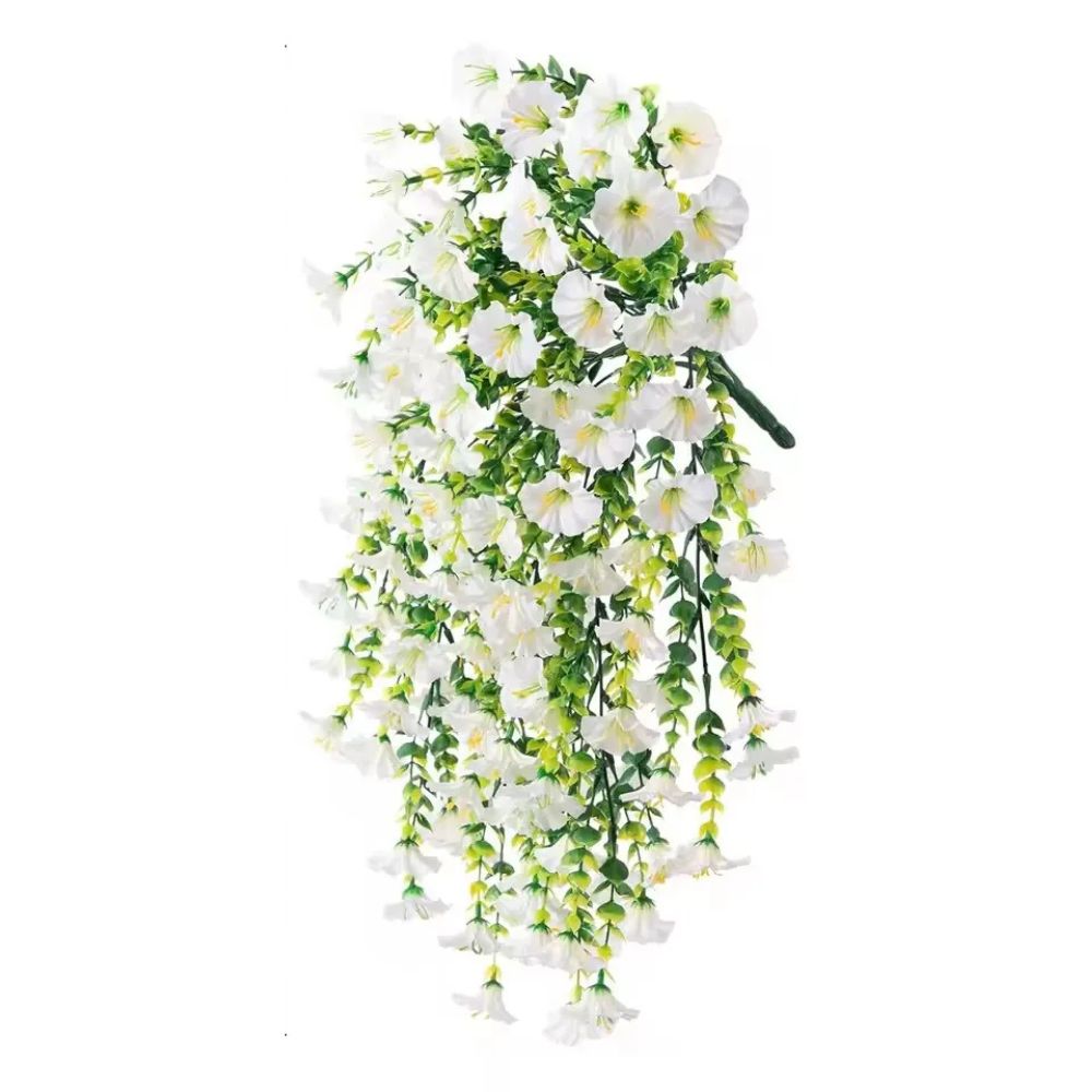 EternalPetal | UV-bestendige kunstmatige Morning Glory-bloem hangende decoratie – Woondecoratie voor binnen en buiten