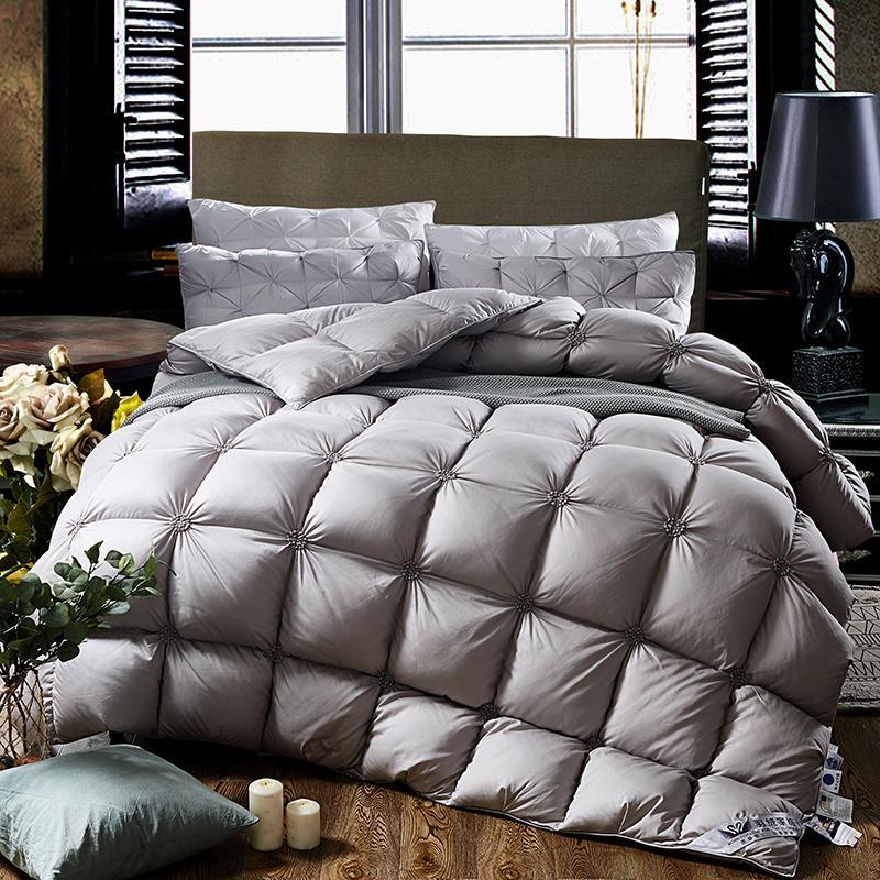 DreamLoft | Premium gewatteerd donzen dekbed – hypoallergeen, beddengoed voor alle seizoenen voor ultiem comfort