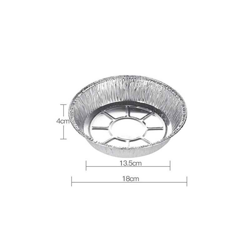 CrispFoil | Ronde bakplaten van aluminiumfolie - wegwerp pannen van aluminiumfolie voor de friteuse, oven en magnetron