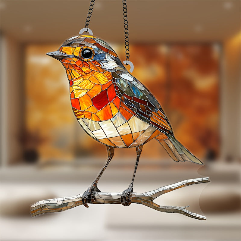 SunFlutter | Acryl Vogel Zonneschijnvanger, Hangende Muurdecoratie