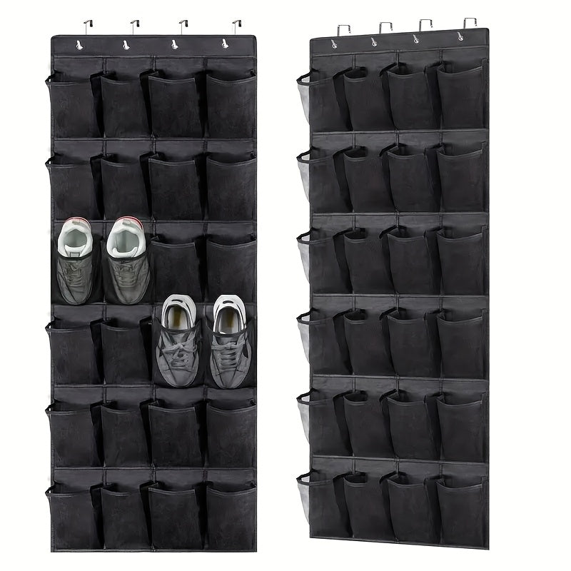 ShoeCaddy | Over-de-Deur Schoen Organizer met 24/35 Grote Gaaspockets – Hangende Schoenenrek