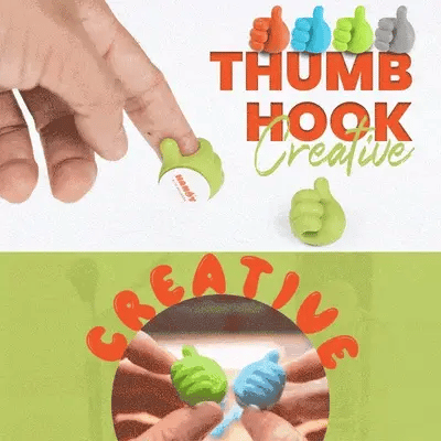 Thumbix | Mini Duimhaken - 20 stuks creatieve wandhaken voor kabels en kleine voorwerpen