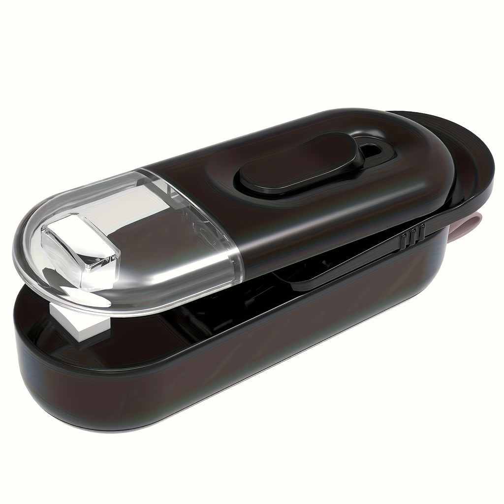SealZip | 2-in-1 Mini Zakjes Sealer & Snijder - Draagbare Vacuüm Verpakkingsmachine voor Voedselopslag, Snacks