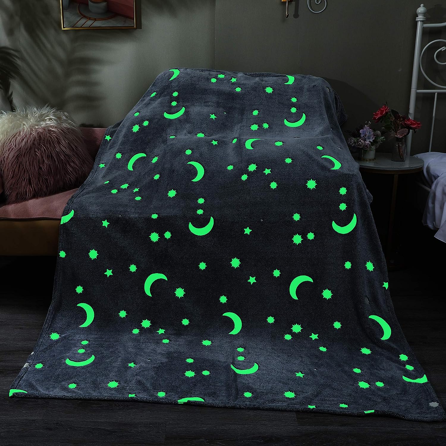 StarryWrap | Glow in the Dark microvezel deken voor kinderen – zacht, knus, hypoallergeen, hemels ontwerp