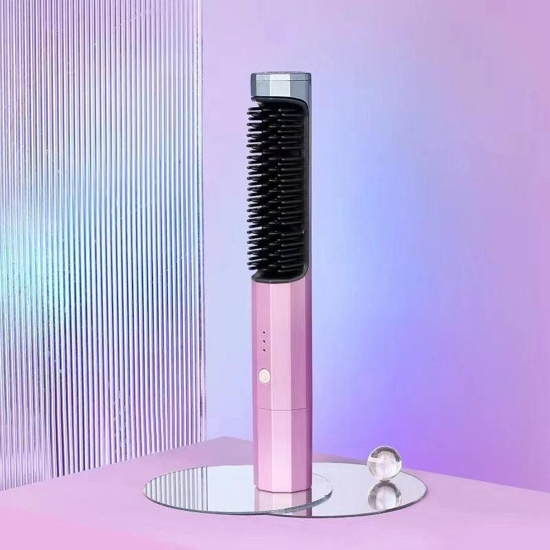 StyleComb | Oplaadbare draadloze stijlkam – draagbare snoerloze ionische stijltangborstel