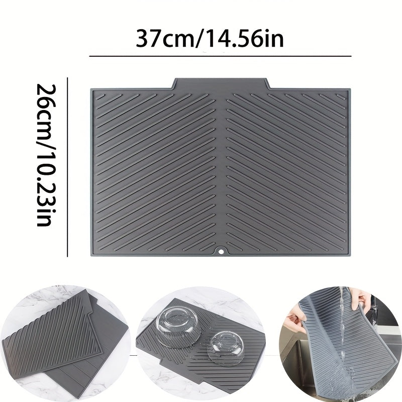 MatEase | Silicone Vaatdroogmat - Opvouwbaar, hittebestendig, multifunctionele keuken afdruipmat