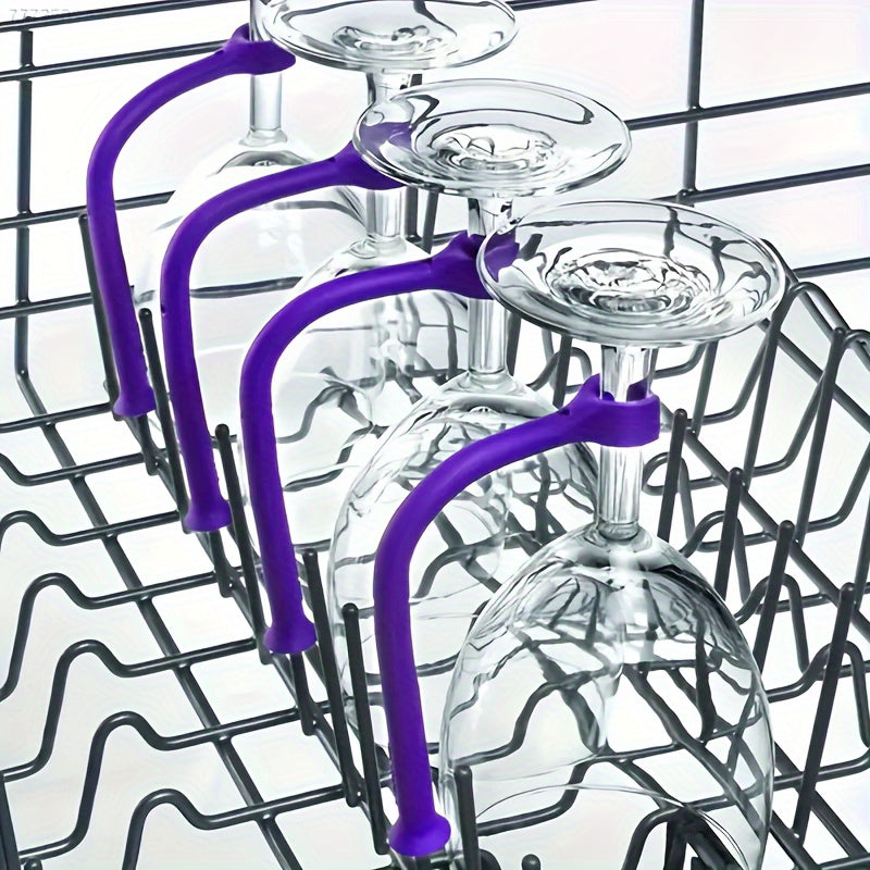 CupGuard | 4/8 stuks siliconen glazenhouder – veilige, verstelbare en vaatwasmachinebestendige glazenhouder