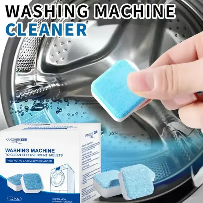 TidyTab | Wasmachine Reiniger Tabletten - Diep Reinigende Ontkalker, 24 Tabletten voor Trommel