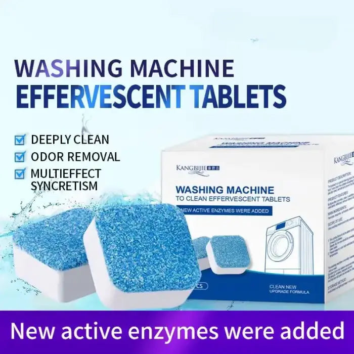 TidyTab | Wasmachine Reiniger Tabletten - Diep Reinigende Ontkalker, 24 Tabletten voor Trommel