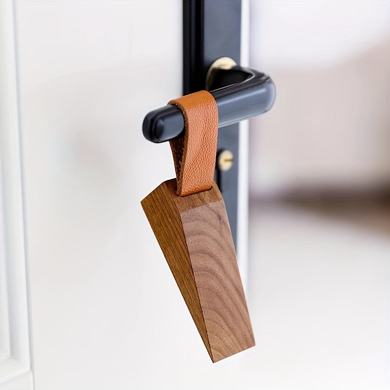 NordPlug | Massief houten deurstopper - Scandinavische anti-botswig