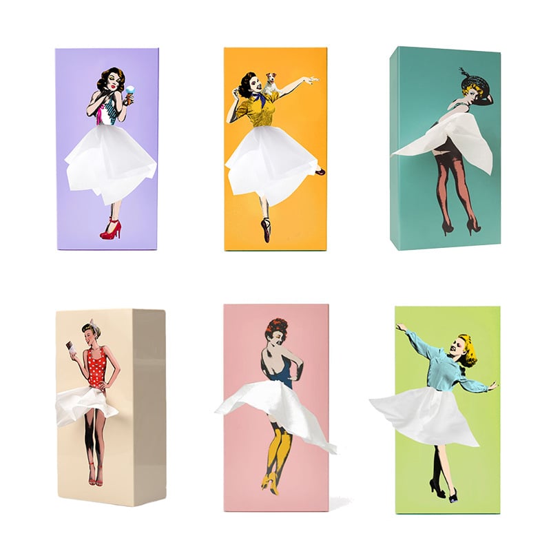GraceBox | Vliegende Rok tissuebox - Decoratieve tissuehouder