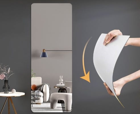 Reflekt | Acrylmuurspiegels - Lichtgewicht Shatterproof Decoratieve Spiegelpanelen voor de Woondecoratie van de Muur