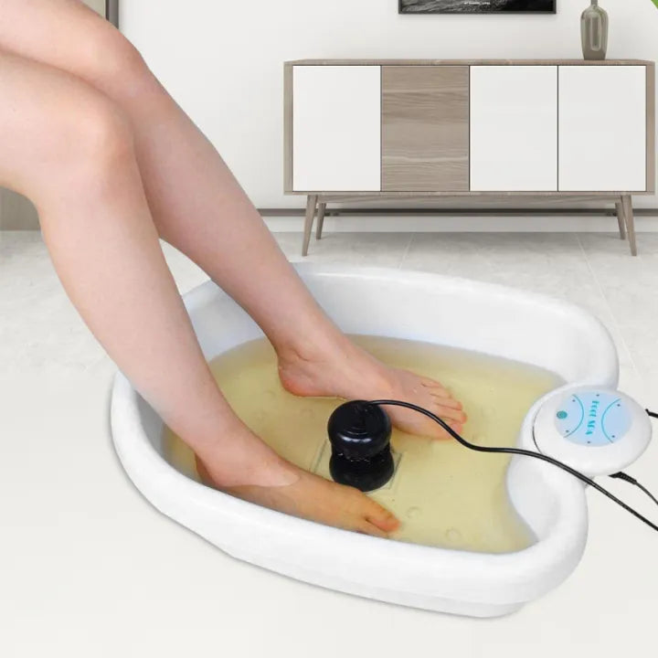 SoleRevive | Ionisch voetontgiftingsbad - vibrerende whirlpoolreiniging, massage en ionentherapie
