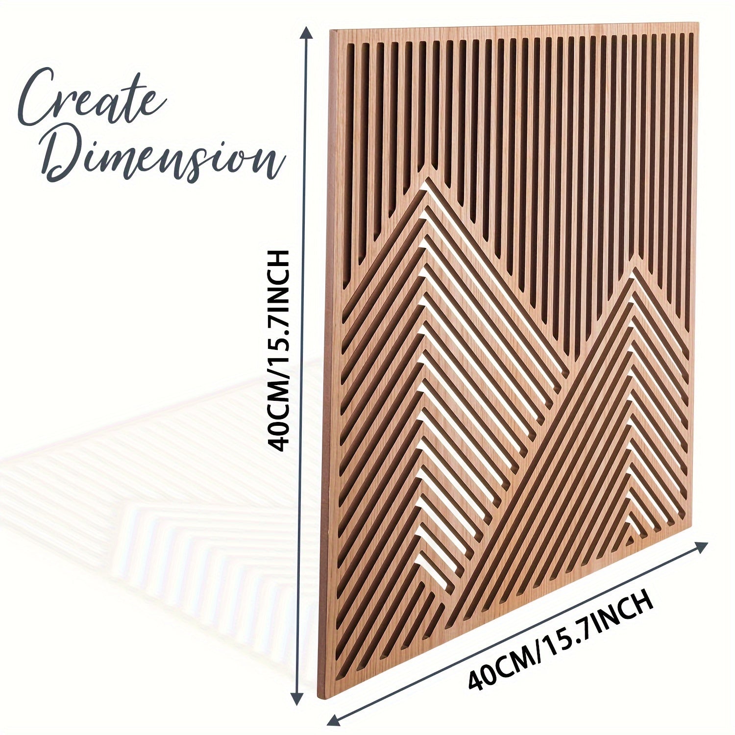 BohoPeaks | Houten Berg Muurkunst - Minimalistische Houten Panelen, Wanddecoratie