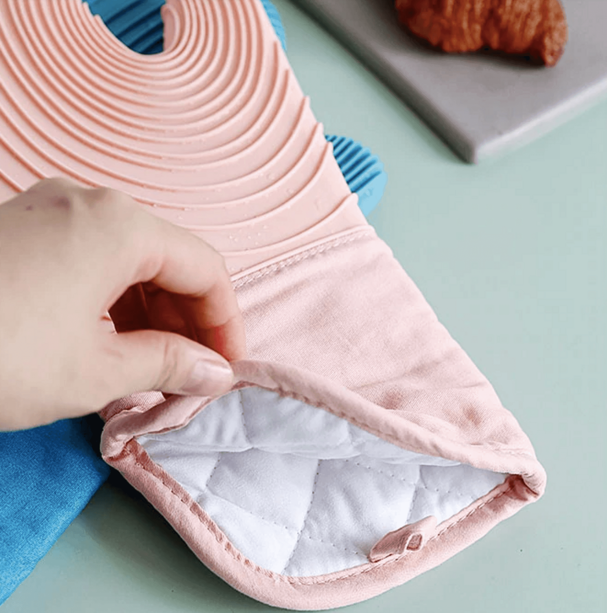 BurnBlock | 2 Stuks Silicone Hittebestendige Handschoenen, Oven, BBQ, Keuken, Antislip Grip
