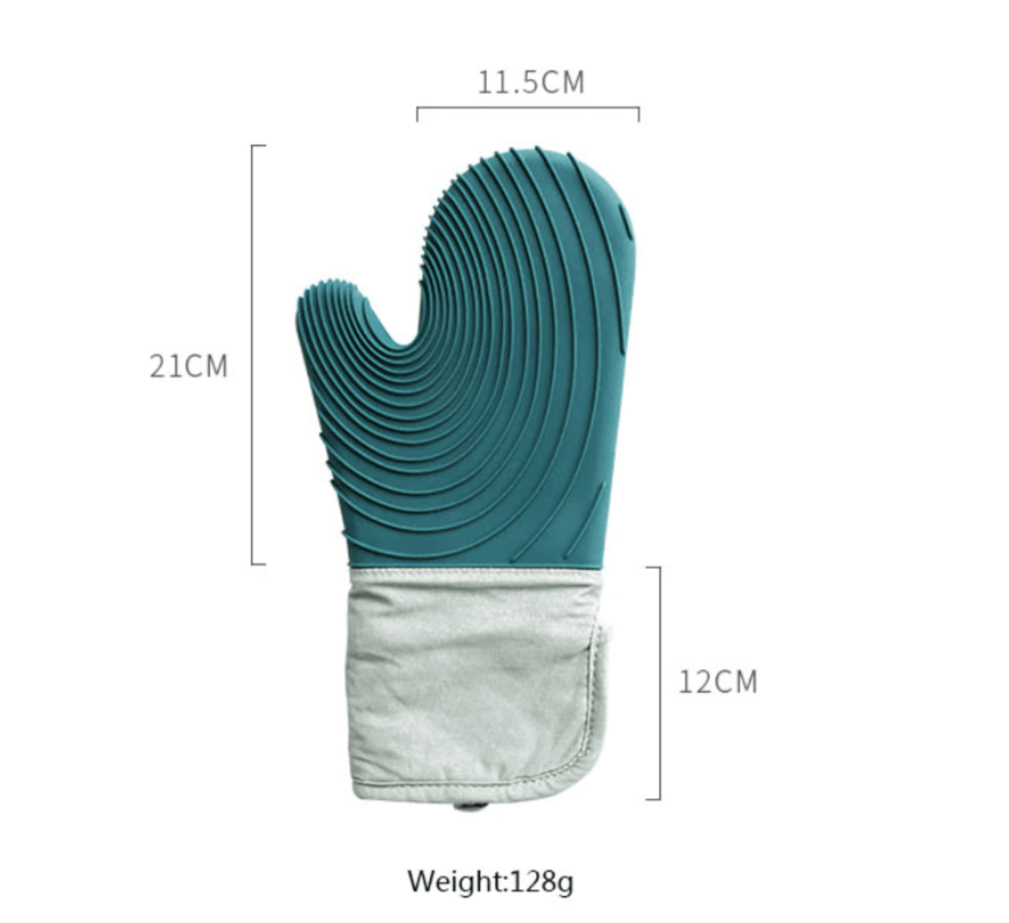 BurnBlock | 2 Stuks Silicone Hittebestendige Handschoenen, Oven, BBQ, Keuken, Antislip Grip