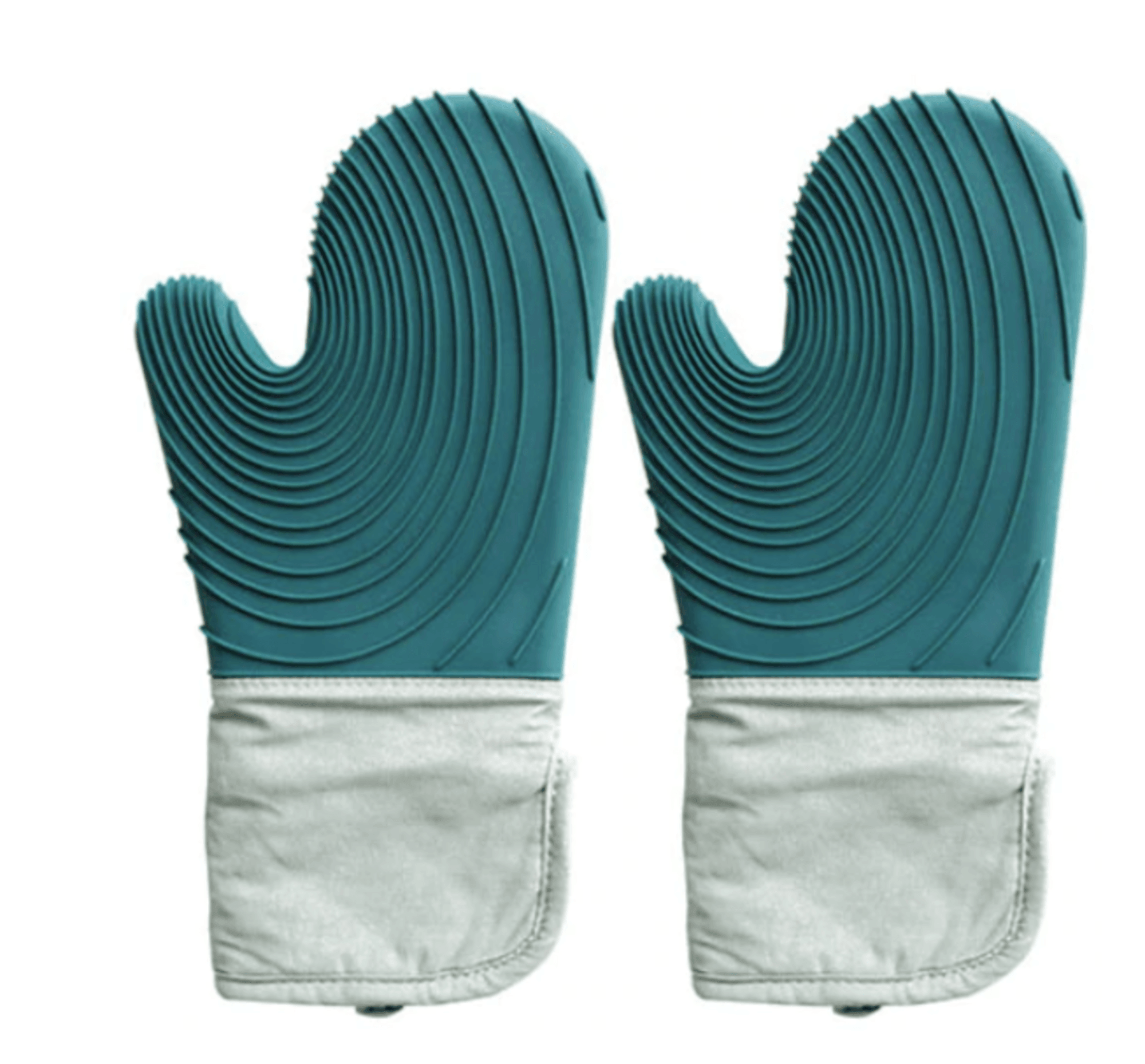 BurnBlock | 2 Stuks Silicone Hittebestendige Handschoenen, Oven, BBQ, Keuken, Antislip Grip