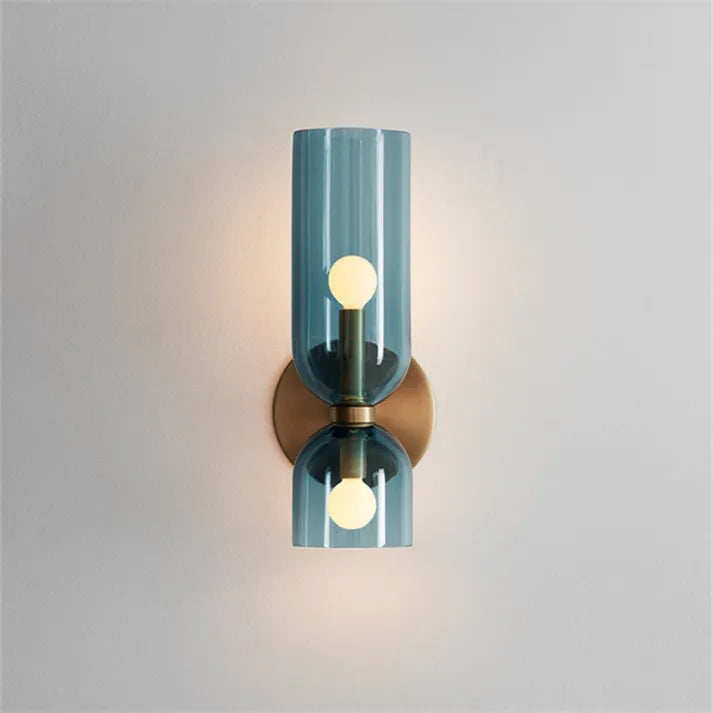 DualBeam | Glazen wandlamp met dubbele kop - Elegante LED wandverlichting, modern ontwerp voor gangen