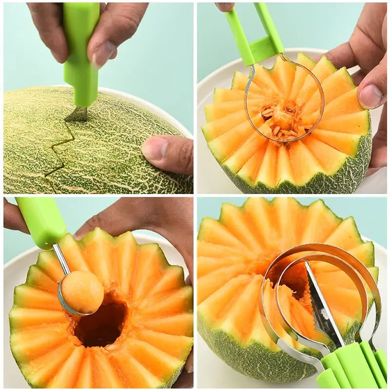SnapSlice | Multi-Cut 3-in-1 fruitmes – Snelle appelschiller en portiesnijder voor eenvoudig gebruik