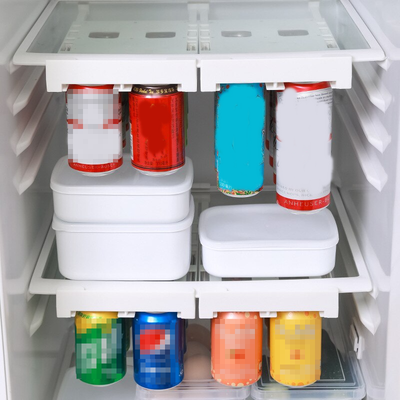 SipStack | Uitschuifbare drankhouder voor in de koelkast – Ruimtebesparend drankrek voor blikjes